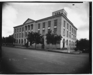 Lubbock Federal Courthouse view to the northwest on Broadway Avenue, circa 1931- Photo courtesy of the Lubbock History Collection, Southwest Collection/Special Collections Library
