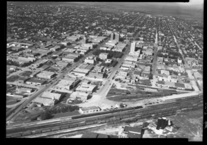 Downtown Lubbock aerial view to the north, circa 1937- Photo courtesy of the Winston Reeves Collection, Southwest Collection/Special Collections Library